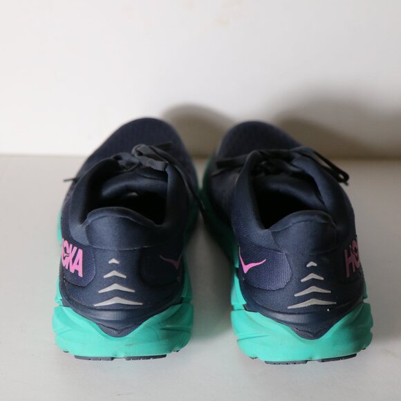 Hoka Women Clifton 8 Outer Space Atlantis 10.5 Navy Purple Shoes Running 1119394 - Picture 6 of 9